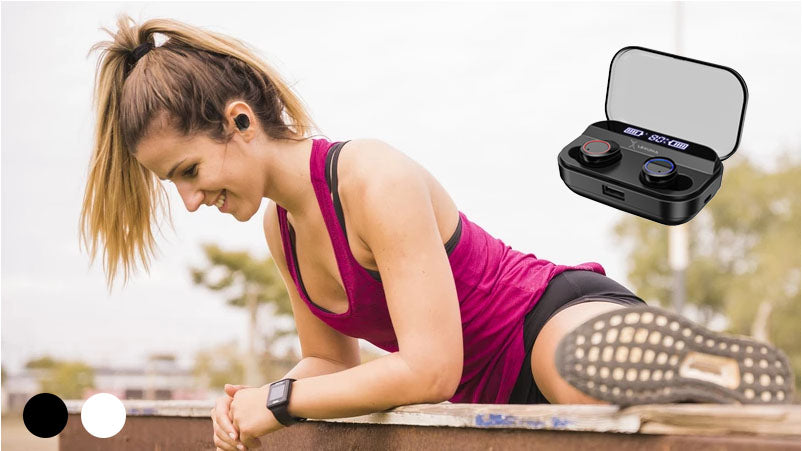 Lexuma XBud-Z True Wireless In-Ear Bluetooth Earbuds- Best Match for Workout and Enjoy Music
