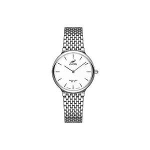 ENICAR White and Silver Watch #262/31/113MaK