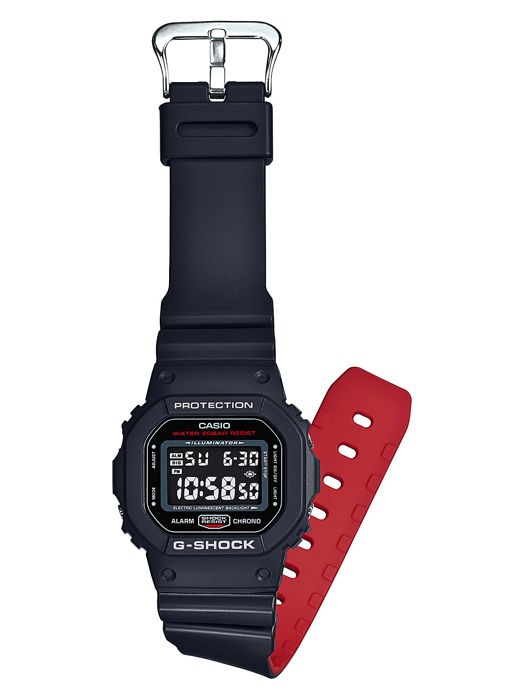 Casio DW-5600HR-1DR strap