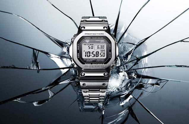 CASIO G-SHOCK Silver Radio-controlled Watch #GMW-B5000D-1DR break