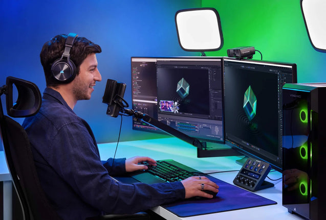 Elgato Stream Deck+ Audio Mixer, Production Console & Studio Controller for Content Creators live