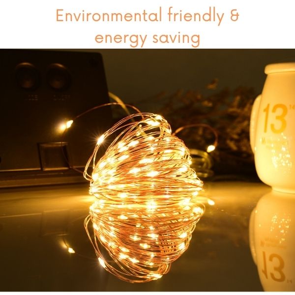 Copper Wire String Lights - Solar Garden Decorative String Lights Christmas Day Lanterns 