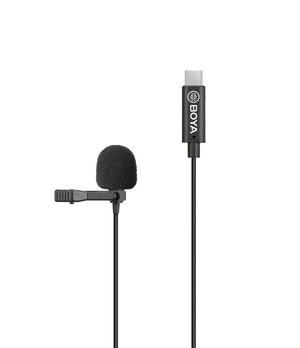 GadgetiCloud BOYA BY-M3 Digital Lavalier Microphone for Type-C devices 6m long cables connect with android phone devices with Type-C connection port overview