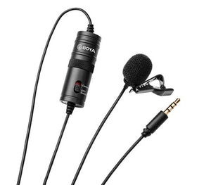 BOYA omni directional lavalier microphone BY-M1 for smartphone PC camera video use
