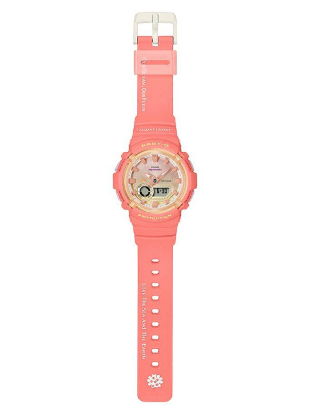 CASIO BABY-G Aqua Planet Pink and White Watch #BGA-280AQ-4ADR