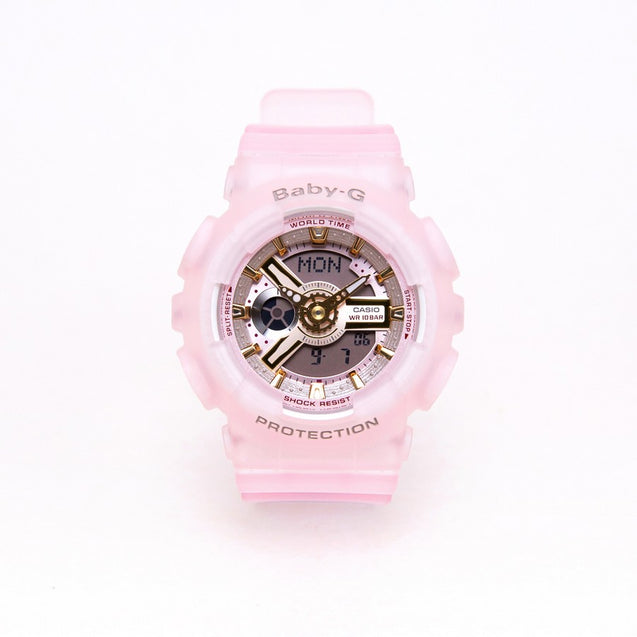 CASIO BABY-G World Time Shock Resistant 100M Women's Watch #BA-110PI-4ADR