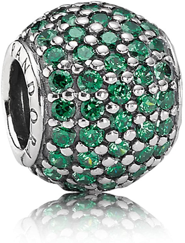 Pandora  SEND A GIFT IDEA Green Pavé Ball Charm #791051CZN