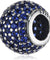 Pandora SEND A GIFT IDEA Blue Pavé Ball Charm #91051NCB
