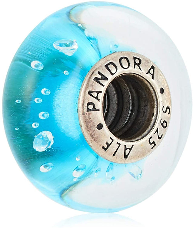 Pandora Blue Fizzle Murano Charm #791618CZ