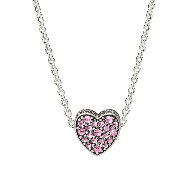 Pandora Pink Dazzling Heart Charm #792069PCZ