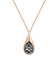 SWAROVSKI Drop Rose Gold & Black Crystal Pendant #5158849