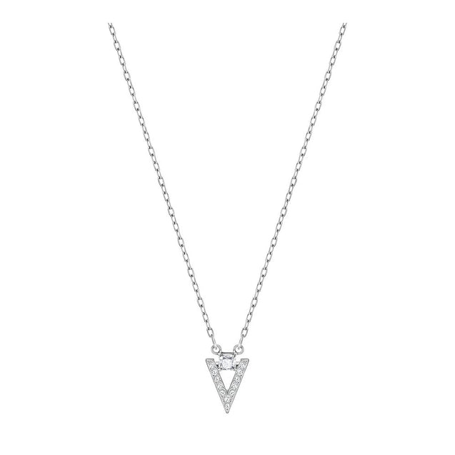 SWAROVSKI Funk Rhodium & Clear Crystal Necklace #5241271