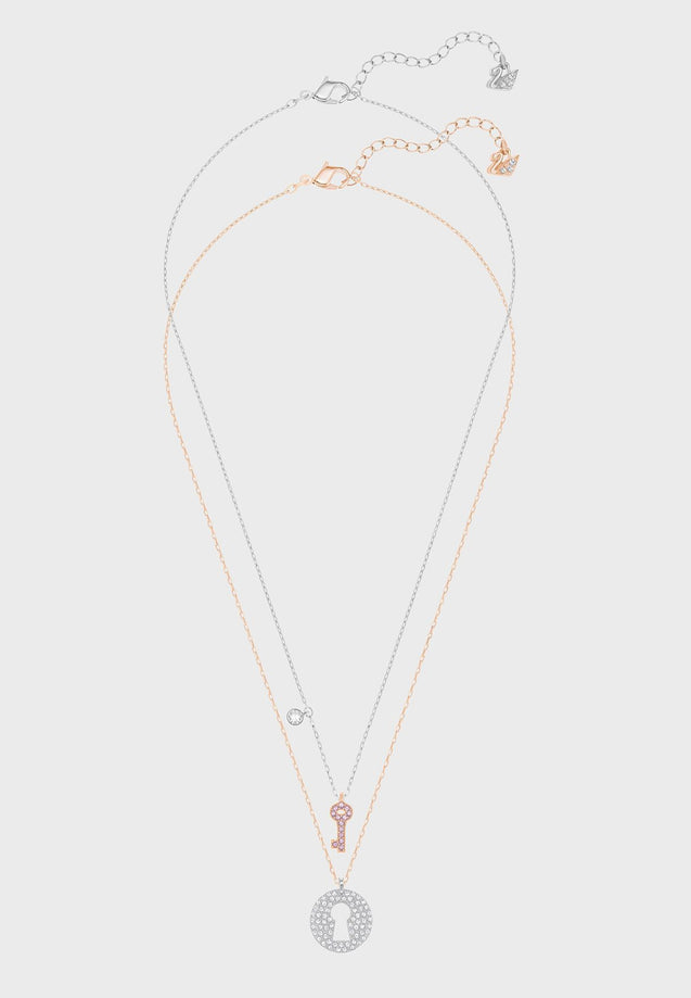 SWAROVSKI Crystal Wishes Key Pendant Set - Pink #5272240