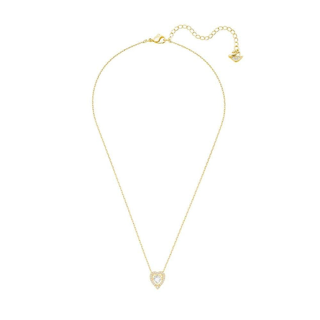 SWAROVSKI Sparkling Dance Heart Necklace - Gold #5284190