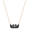 SWAROVSKI Black Iconic Swan necklace #5296468