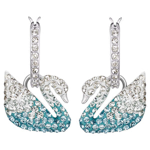 SWAROVSKI Iconic Swan Earrings - Blue #5512577