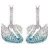 SWAROVSKI Iconic Swan Earrings - Blue #5512577