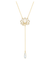 SWAROVSKI Symbolic Lotus Necklace - White & Gold-tone Plated #5521346