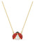 SWAROVSKI Swarovski Sparkling Dance Ladybug Necklace - Red & Gold-tone plated #5521787