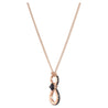 
SWAROVSKI Infinity Pendant - Black & Rose Gold Tone Plated #5533722