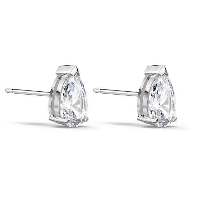 SWAROVSKI Attract Pear Stud Pierced Earrings - White #5563121