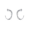 SWAROVSKI Twist Hoop Earrings - White #5563908