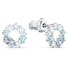 SWAROVSKI Attract Circular stud earrings - Blue #5570943