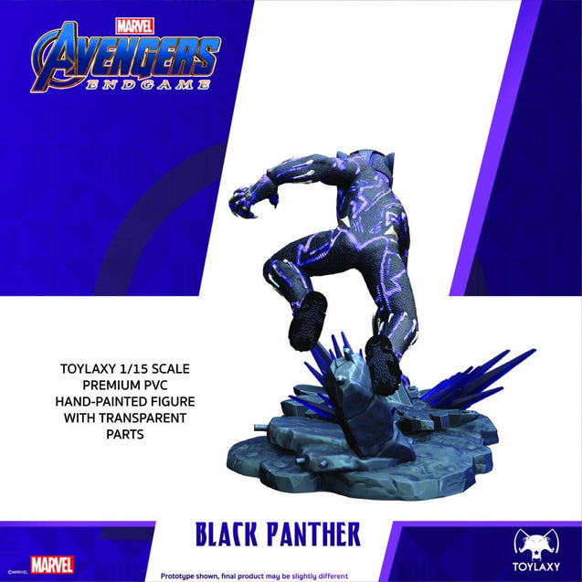 Marvel Avengers Endgame Premium PVC Black Panther Official Figure Toy back