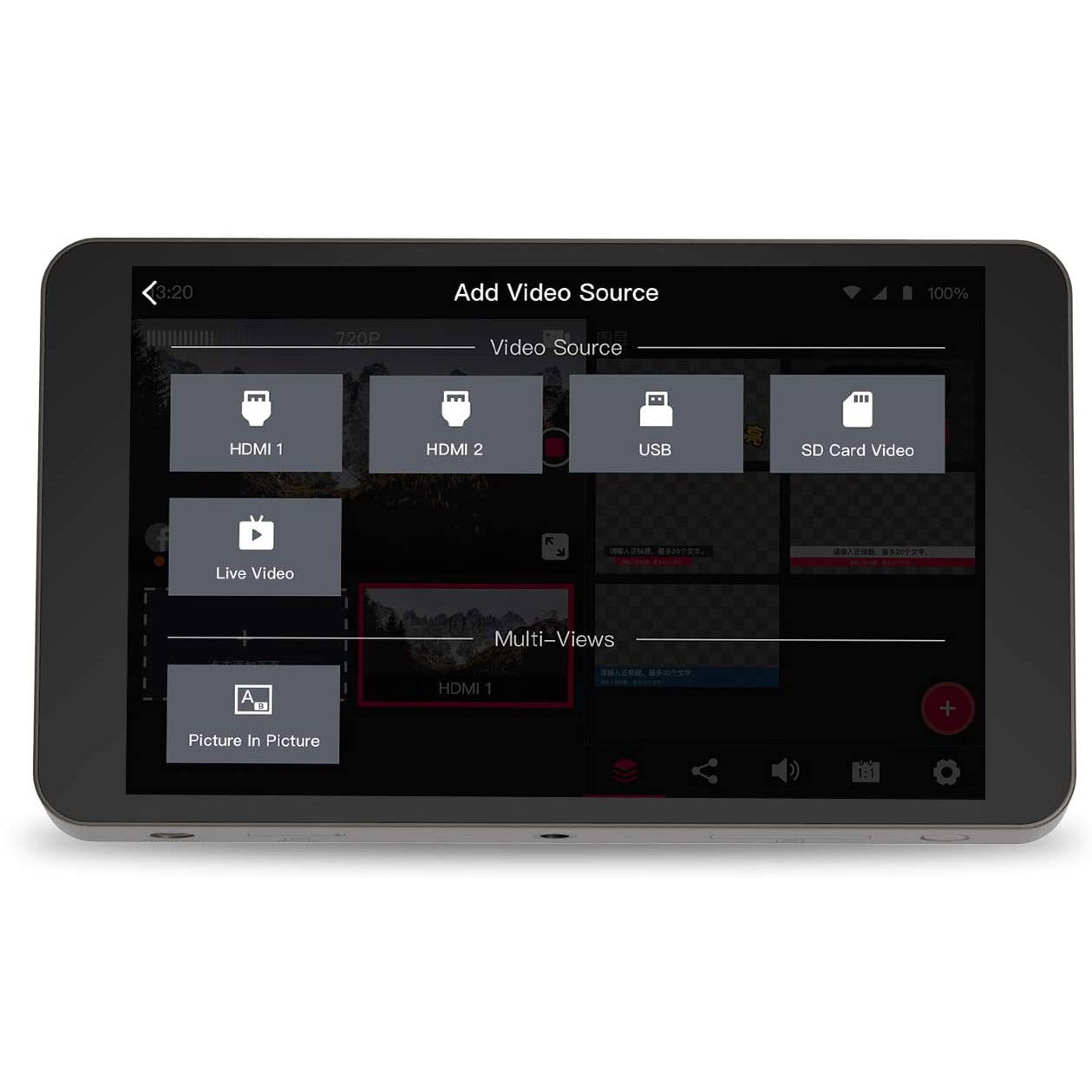 YoloLiv YoloBox Portable Live Stream Studio - Streams to YouTube, Facebook, Twitch video input selector - GadgetiCloud