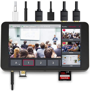 YoloLiv YoloBox Portable Live Stream Studio - Streams to YouTube, Facebook, Twitch all input ports - GadgetiCloud